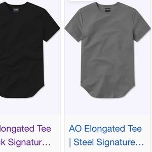 Black Cuts Elongated Men’s Tee size M